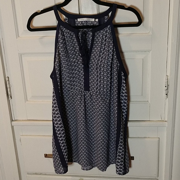 Violet & Claire Tops - Violet + Claire Tie Front Patterned Top